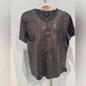 DKNY T-shirt- Sequins blouse Top